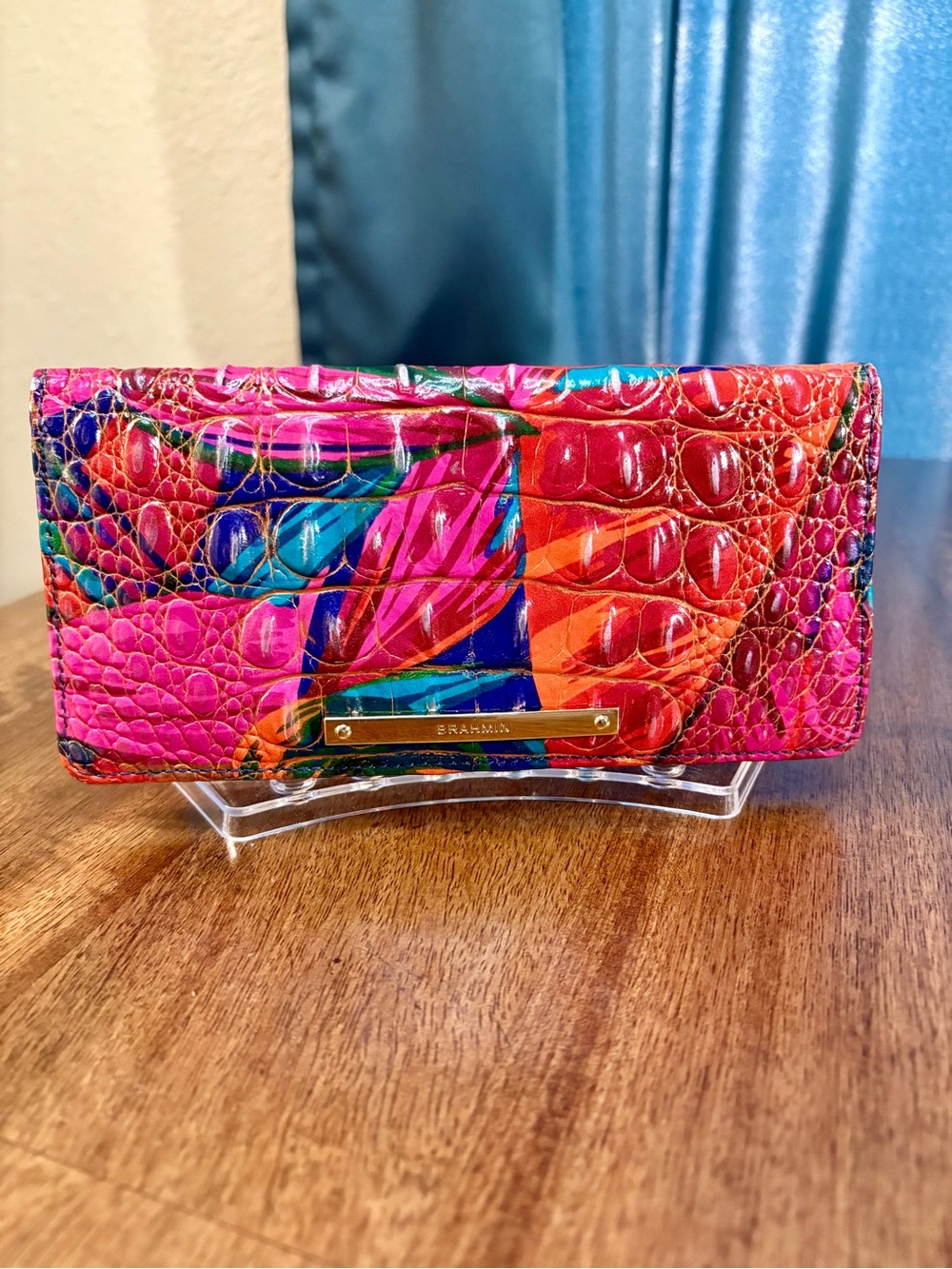 Brahmin GUC Ady - Lush - Metallic Silver Tipping - Tropical - Colorful